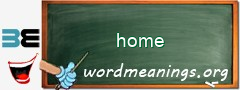 WordMeaning blackboard for home